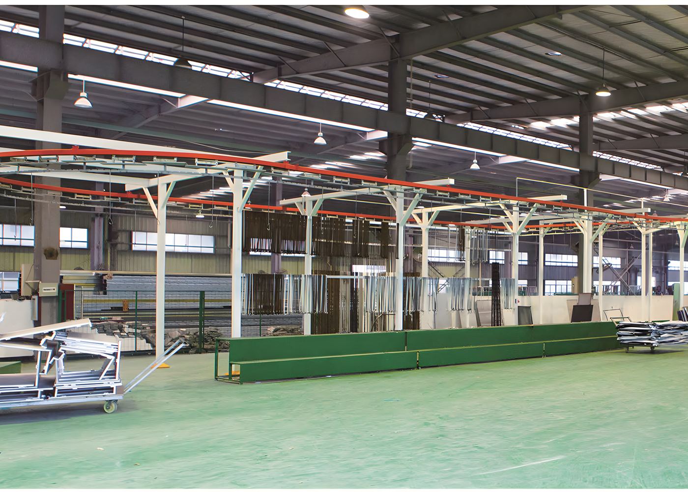 Automated aluminium panel coating line